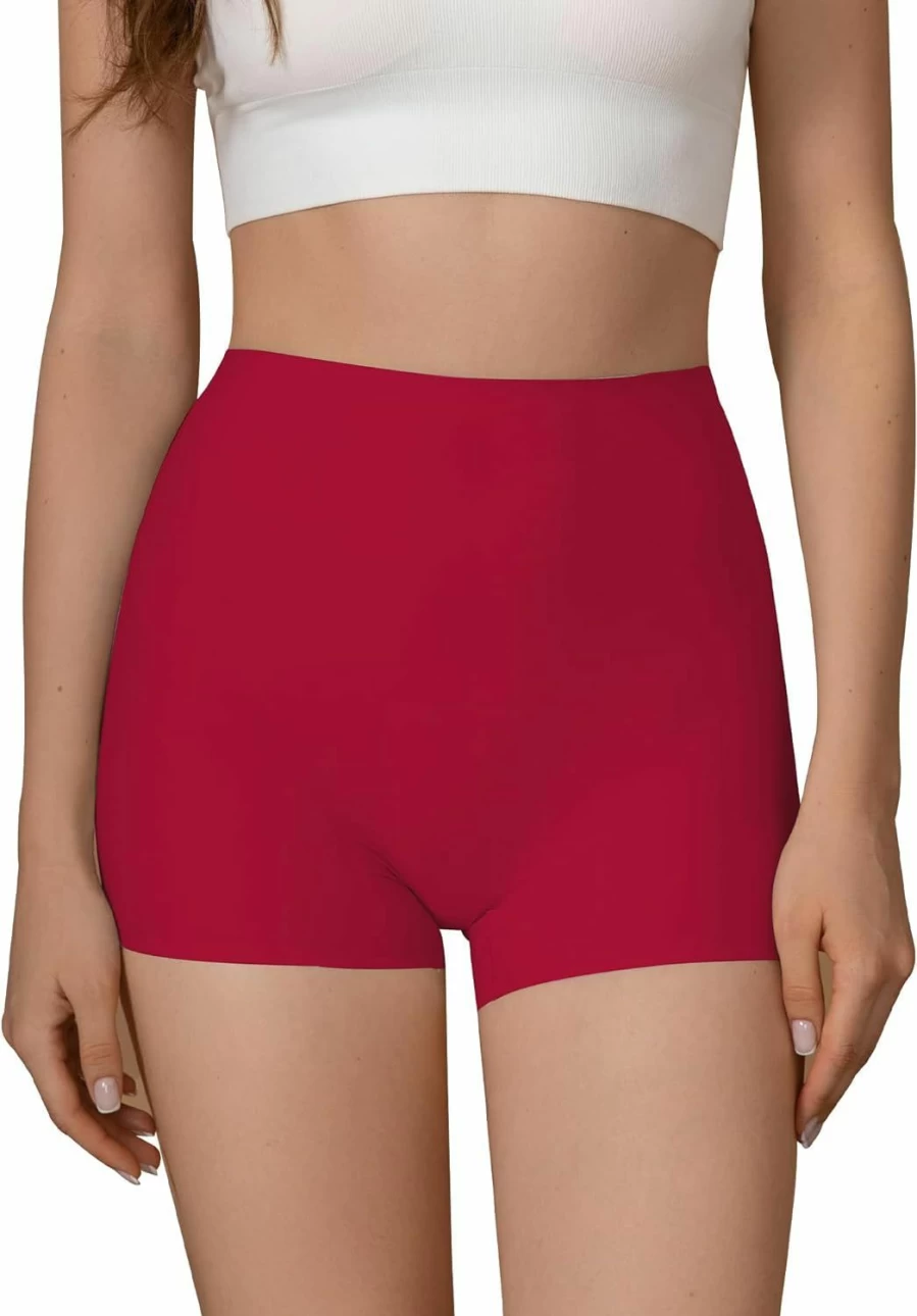 SHARICCA Women's Seamless Boyshorts Underwear - Soft Anti-Chafing Boxer Briefs Multipack