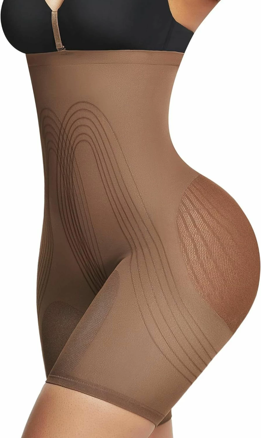 FeelinGirl High Waist Butt Lifting Shapewear for Women - Tummy Control Colombian Fajas Body Shaper