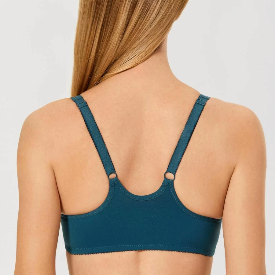 DELIMIRA Women's Plus Size Racerback Front Closure Underwire Bra - Seamless Comfort Support