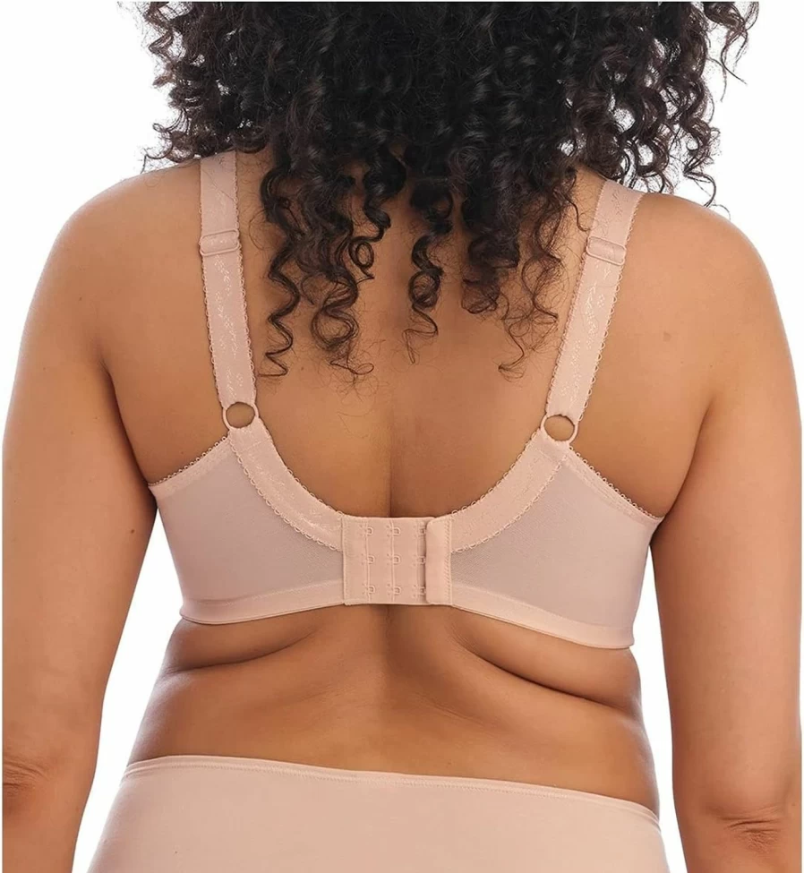 Elomi Morgan 4111 Underwire Bra with Stretch Lace Band - 36H, Sahara - Supportive Full Cup Lingerie