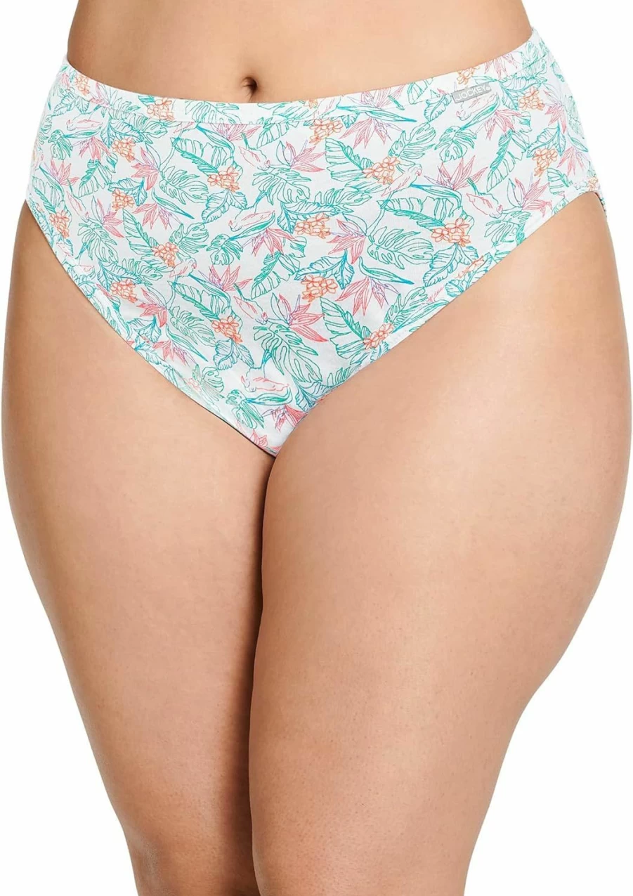 Jockey Women's Plus Size Elance French Cut Underwear 3-Pack - Comfortable Cotton Panties