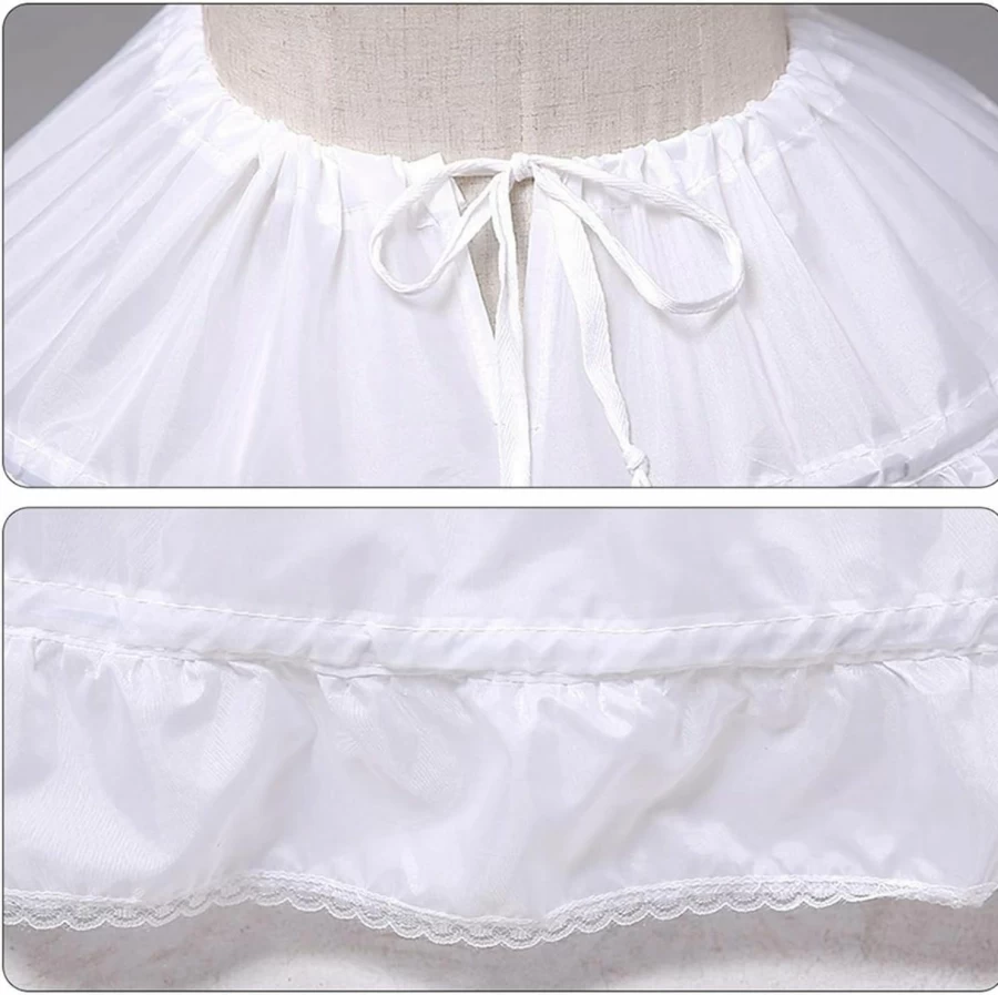 MeiLiMiYu 6-Layer Hoop Skirt Petticoat for Wedding Dresses - Full Shape Ball Gown Underskirt Slip