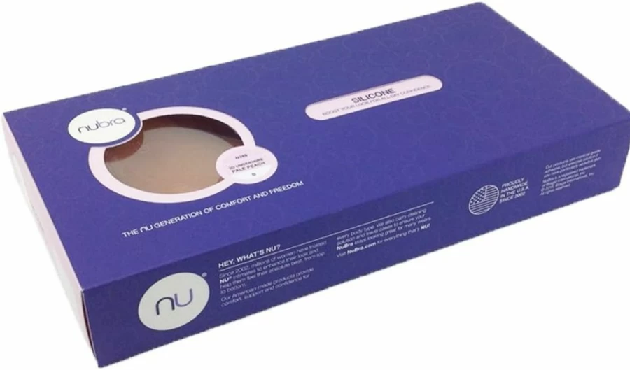 NuBra 3D Push-Up Underwire Silicone Adhesive Bra - Invisible Sticky Bra for Women