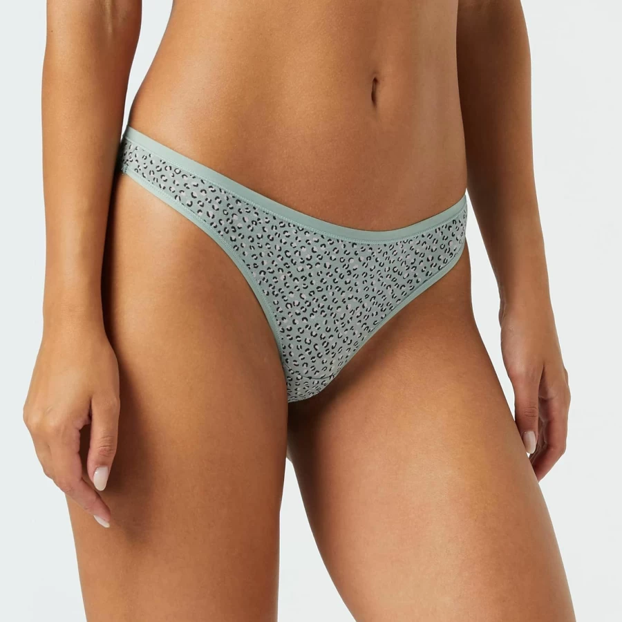 Amazon Essentials Women's 6-Pack Cotton Thong Underwear - Soft, Comfortable Panties for Everyday Wear