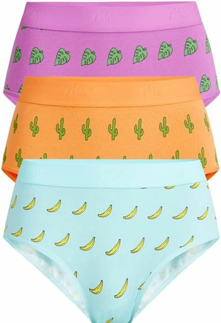 MeUndies Women's High Waisted Cotton Underwear 3-Pack - Soft Stretch Briefs Comfortable Breathable Panties Amazon Exclusive