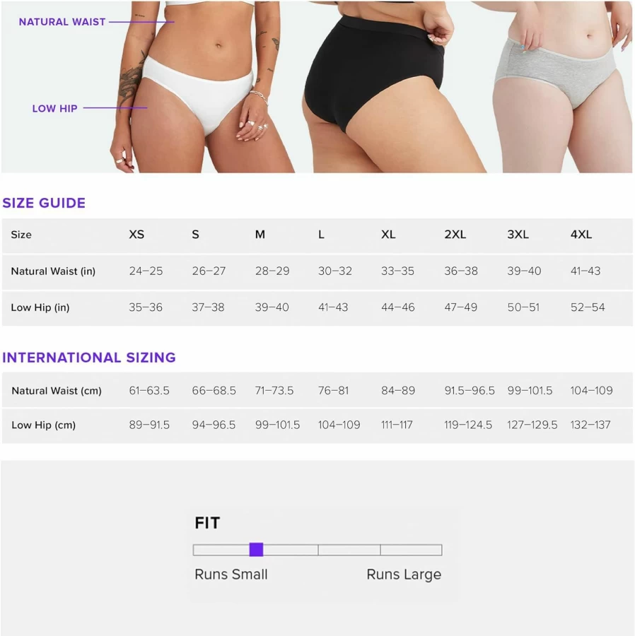 MeUndies Women's High Waisted Cotton Underwear 3-Pack - Soft Stretch Briefs Comfortable Breathable Panties Amazon Exclusive