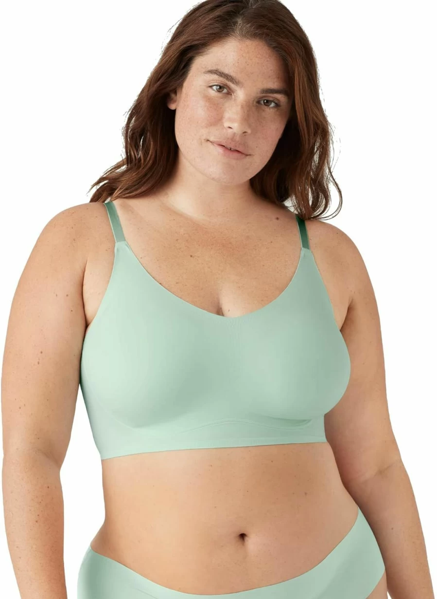 True & Co Women's True Body Lift Adjustable Triangle Bra - Comfortable Wireless Lace Bralette for Everyday Wear