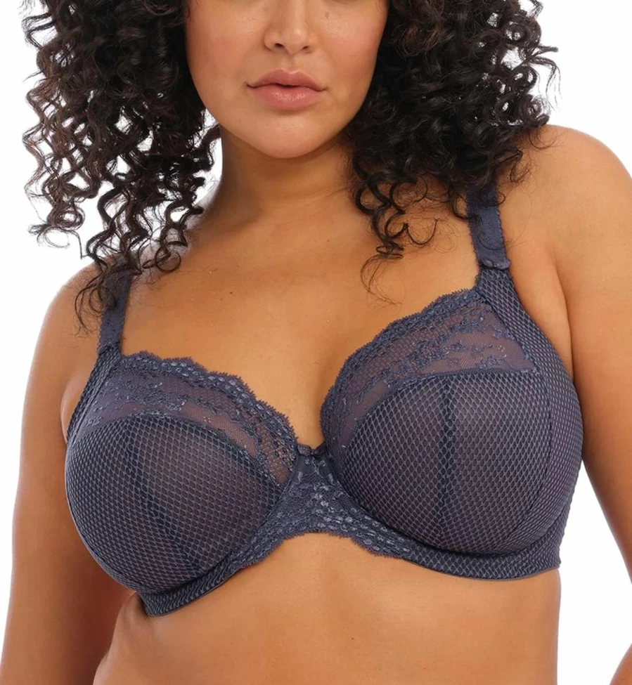 Elomi Women's Charley Plunge Bra with Stretch Lace and Underwire for Support and Comfort