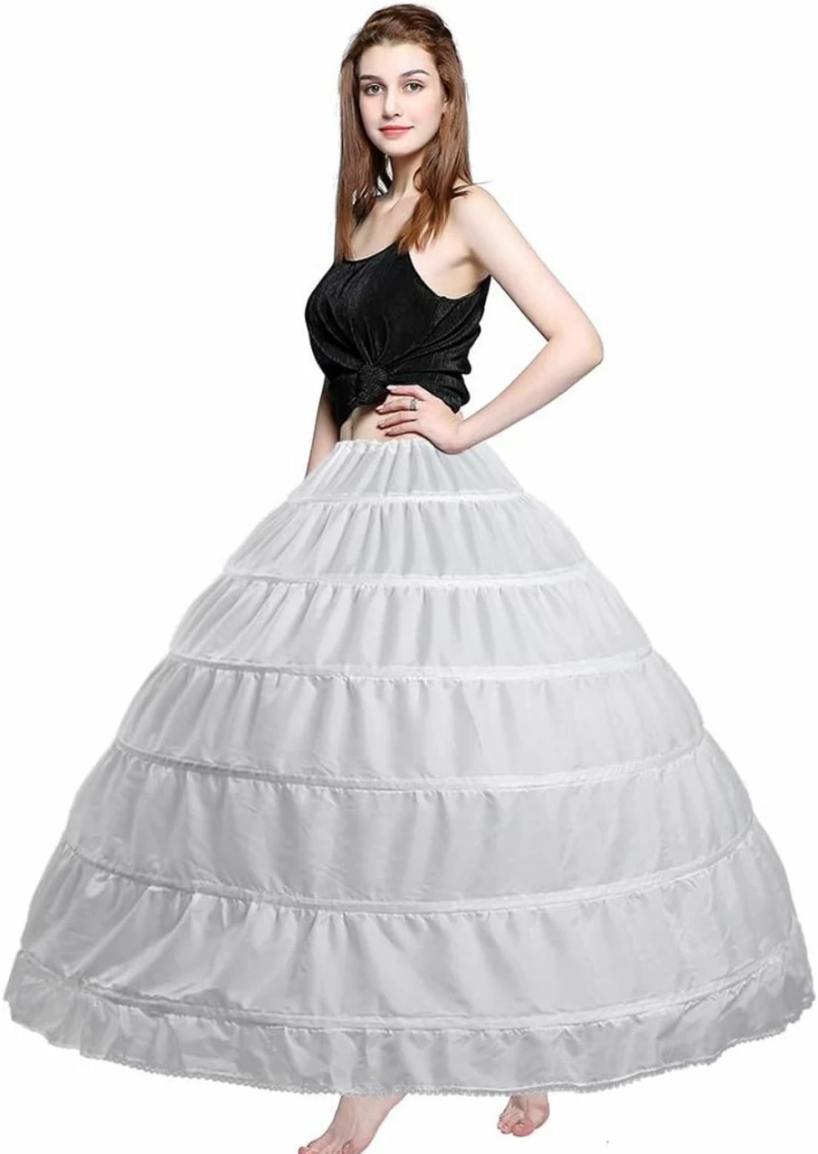 VeMee Women's Wedding Petticoat Crinoline Underskirt - Bridal Slip for Ball Gown & Formal Dresses
