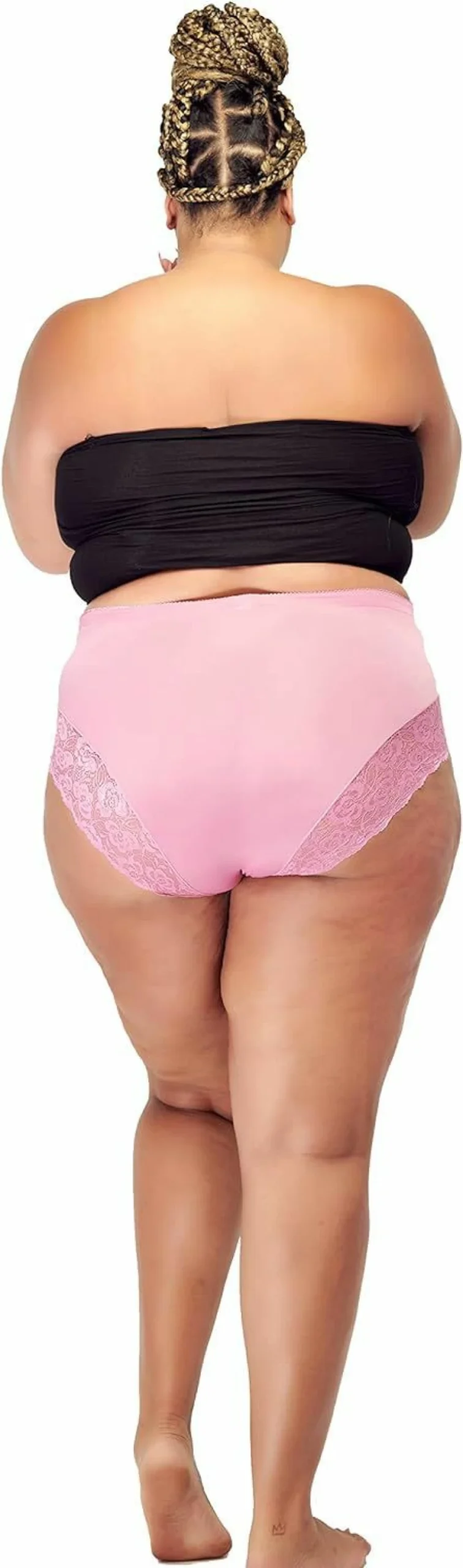 Barbra Lingerie Plus Size Women's Light Control Briefs Panties 5-Pack Comfortable Underwear Set