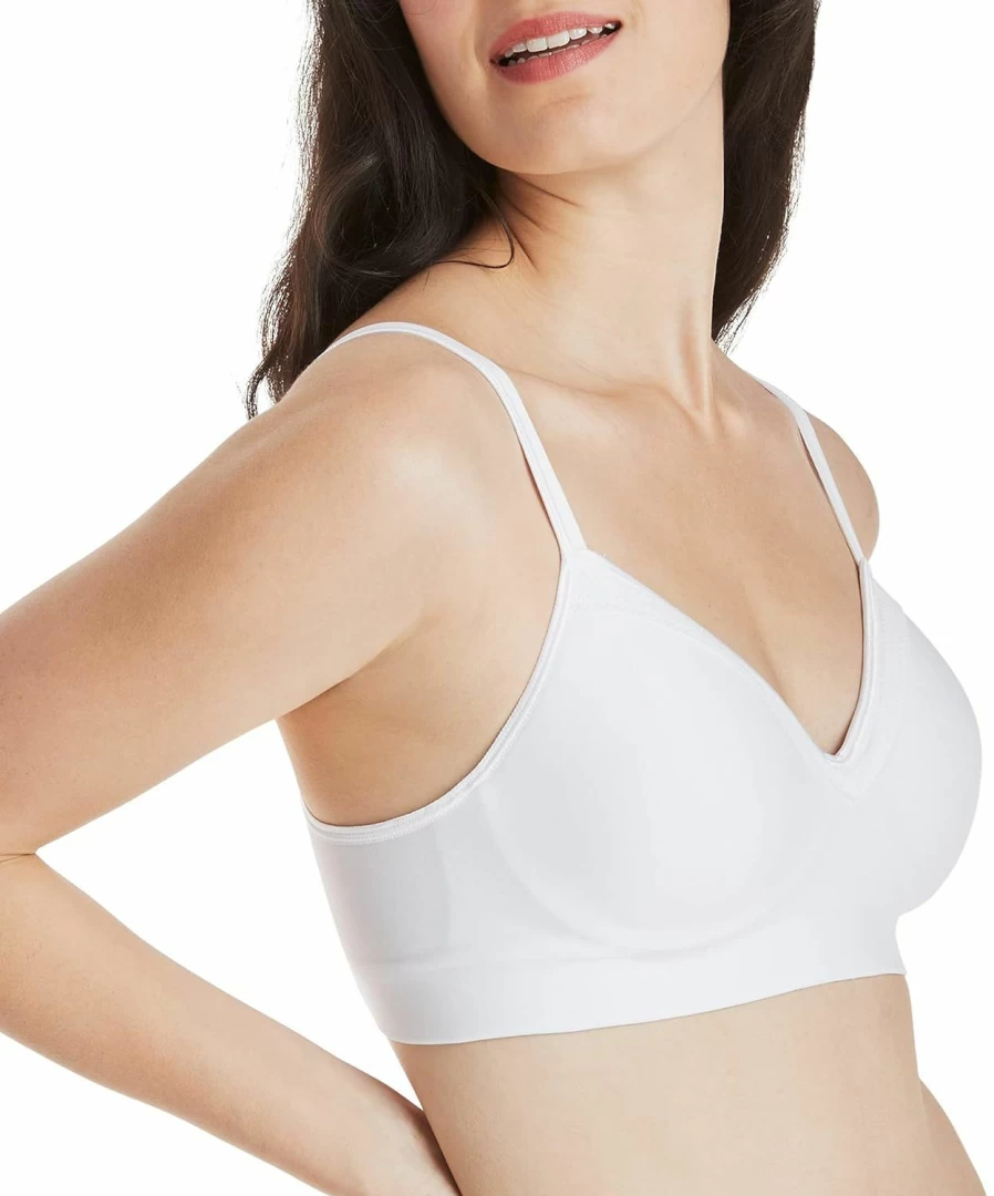 Hanes Women's Wireless Seamless Convertible T-Shirt Bra - Moisture-Wicking Full-Coverage Comfort Bra