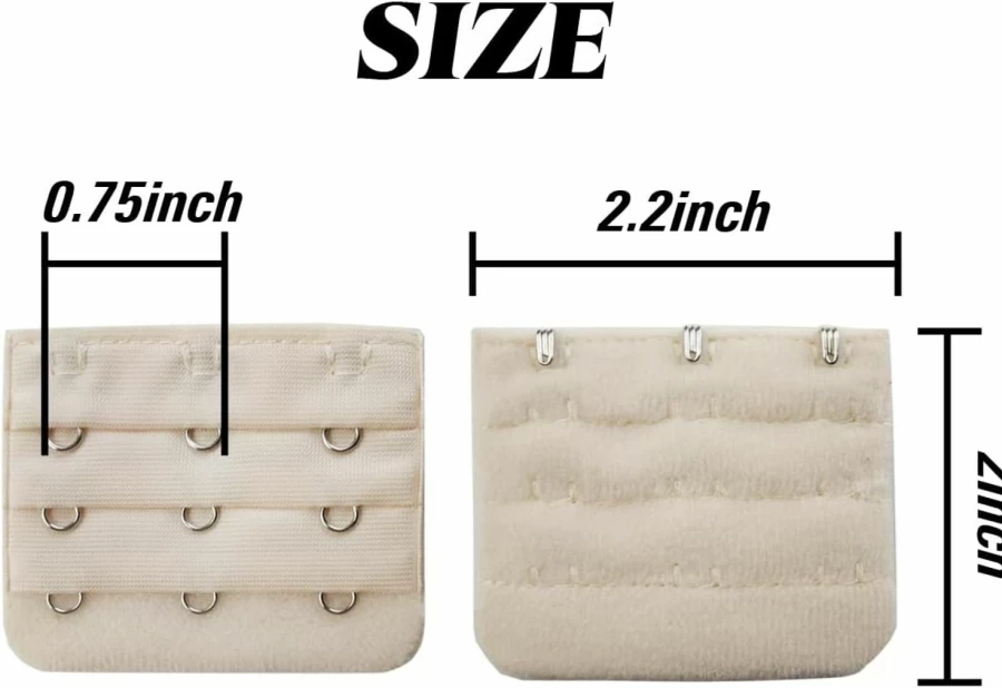 RONYOUNG 35-Piece Bra Extender Set - 3 Rows & 3 Hooks, Stretchy Elastic Extension Straps for Plus Size Bras, Assorted Colors (35 Options)