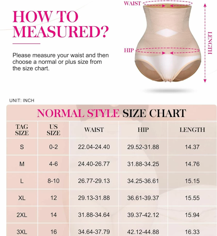 Nebility Plus Size Tummy Control Shapewear for Women - High Waist Body Shaper Shorts with Butt Lifting for Belly Fat Reduction