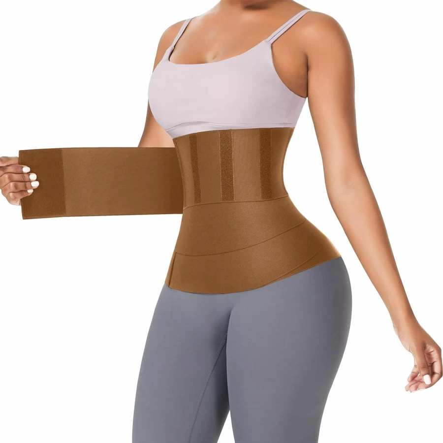 FeelinGirl Plus Size Waist Trainer for Women - Tummy Wrap Sauna Belt & Body Shaper Band for Weight Loss