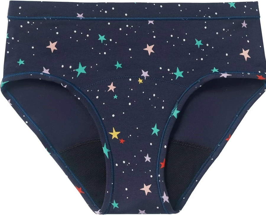 Thinx Teens Period Underwear for Girls – Cotton Absorbent Panties Holds 5 Tampons, Leak-Proof Menstrual Briefs