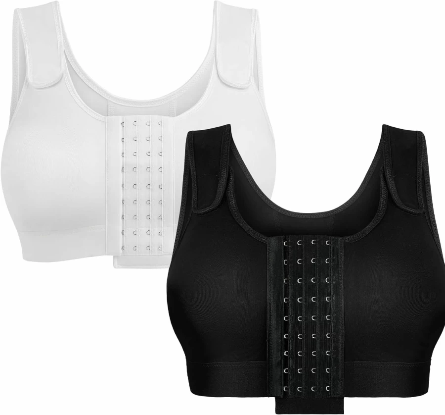 BRABIC Front Closure Post-Surgery Bra for Women - Adjustable Straps, Wirefree, Everyday Comfort & Support
