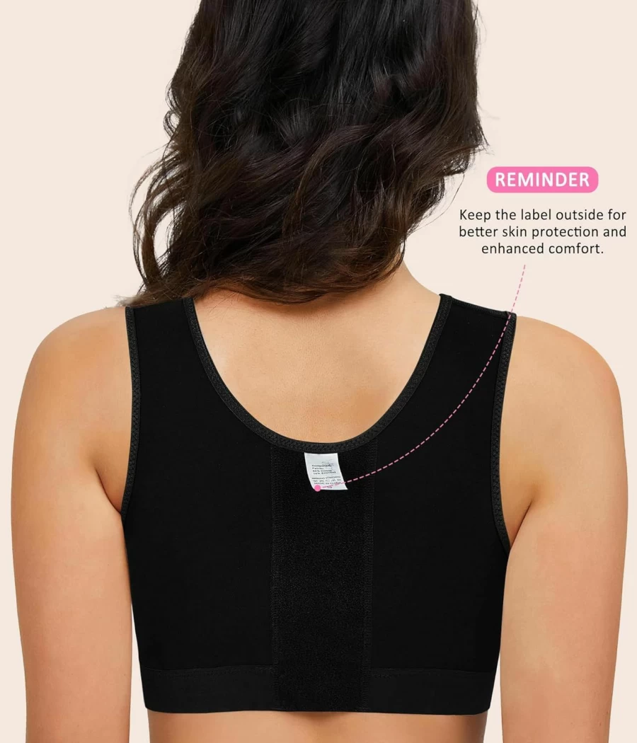 BRABIC Front Closure Post-Surgery Bra for Women - Adjustable Straps, Wirefree, Everyday Comfort & Support