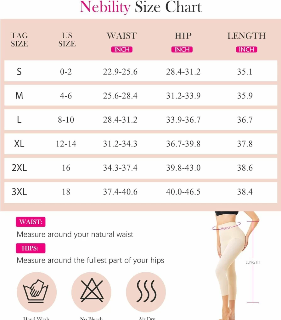 Nebility Women's Tummy Control Butt Lifting Shapewear - Thigh Slimmer Lightweight Body Shaper Panties for Everyday Wear
