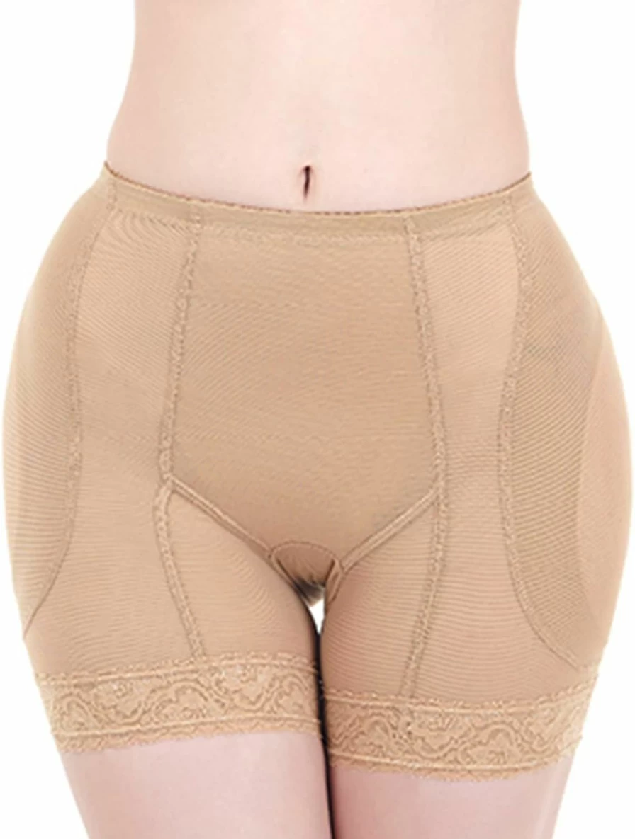 Lu's Chic Women's Shapewear Shorts - Tummy Control & Butt Lifting High Waisted Mesh Panties for Body Shaping