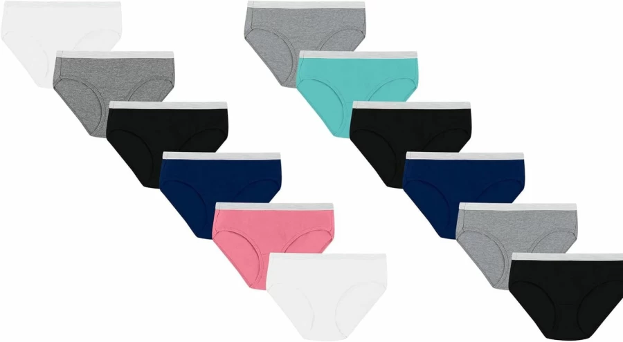 Hanes Women's Cotton Hipster Underwear Multipack - Soft Breathable Panties, Assorted Colors