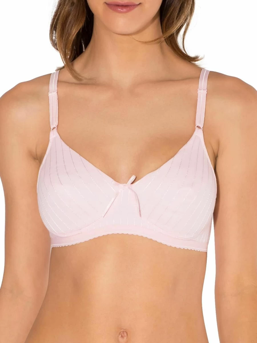 Fruit of the Loom Women's Comfortable Lightly Lined Wire-Free Bra - Soft Support Everyday T-Shirt Bra