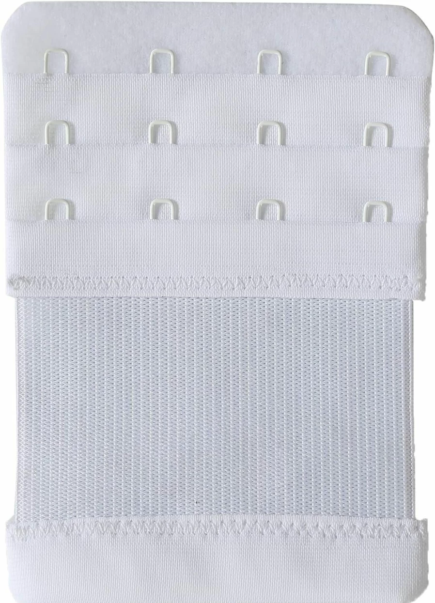 Magicmode 4 Hook Bra Extenders - Elastic Stretchy Extension Straps, Comfortable Fit, 3-Piece Pack