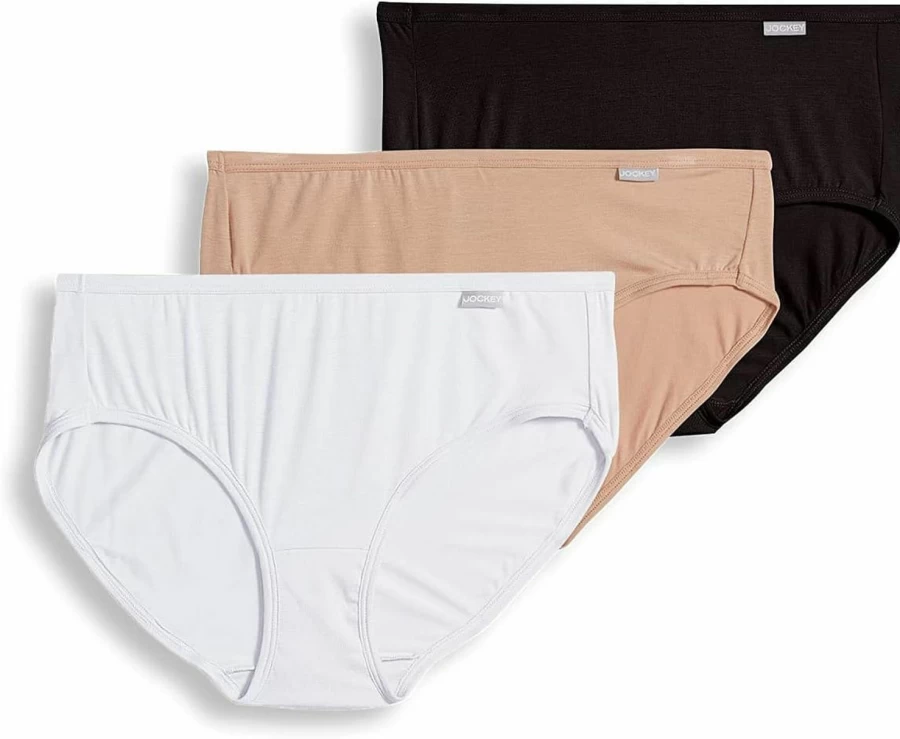 Jockey Women's Supersoft Hipster Underwear 3-Pack - Comfortable Cotton Panties