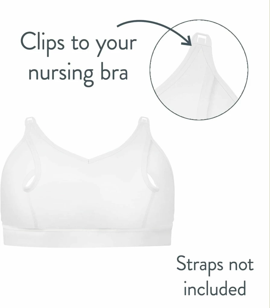 Bravado Designs Hands Free Pumping Bra - Comfortable Nursing Bra with Clip & Go Feature, XS to XXL Sizes for Easy Pumping