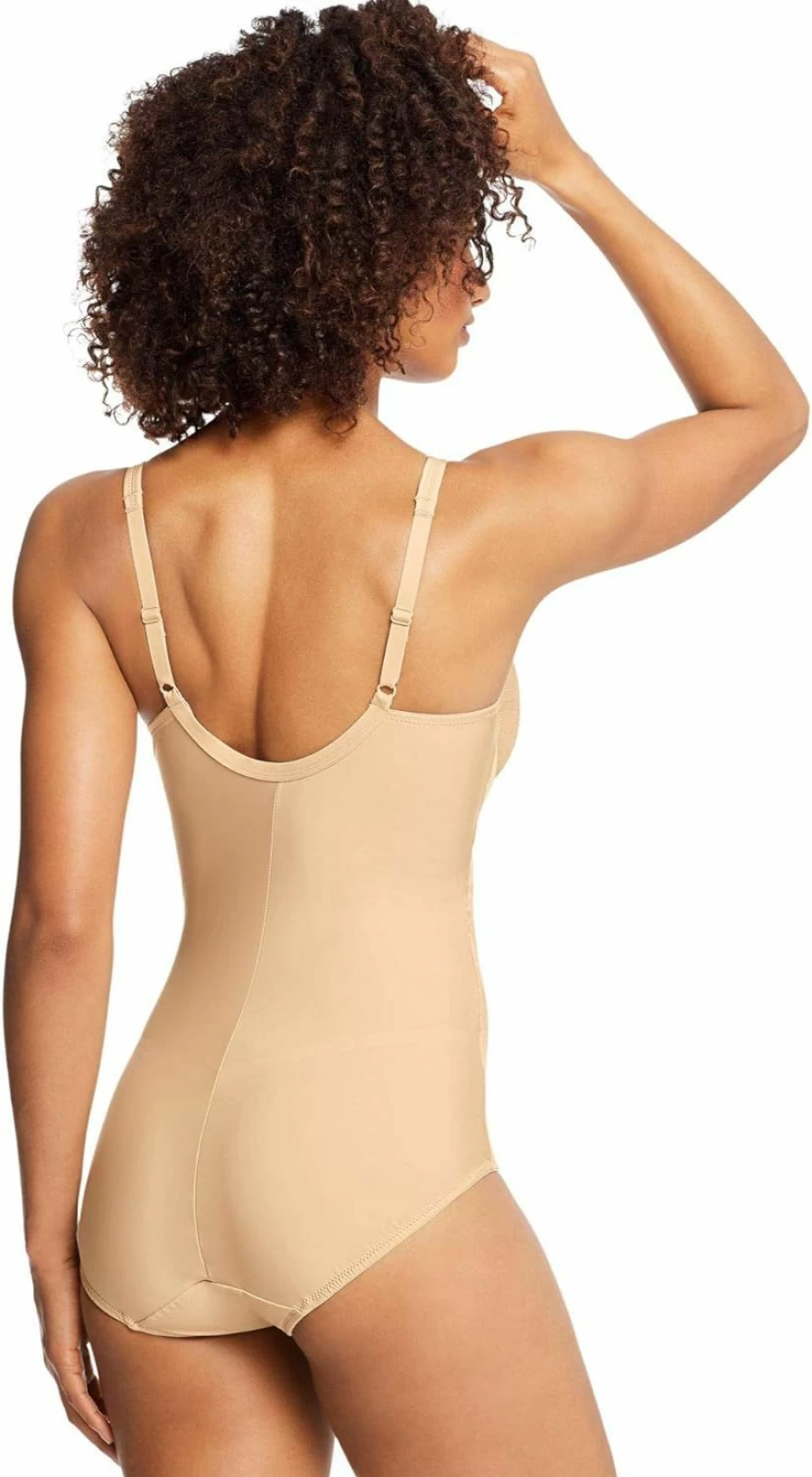 Bali Women's Ultra-Light Firm-Control Body Shaper with Lace Detail and Built-In Underwire Bra for All-Day Comfort