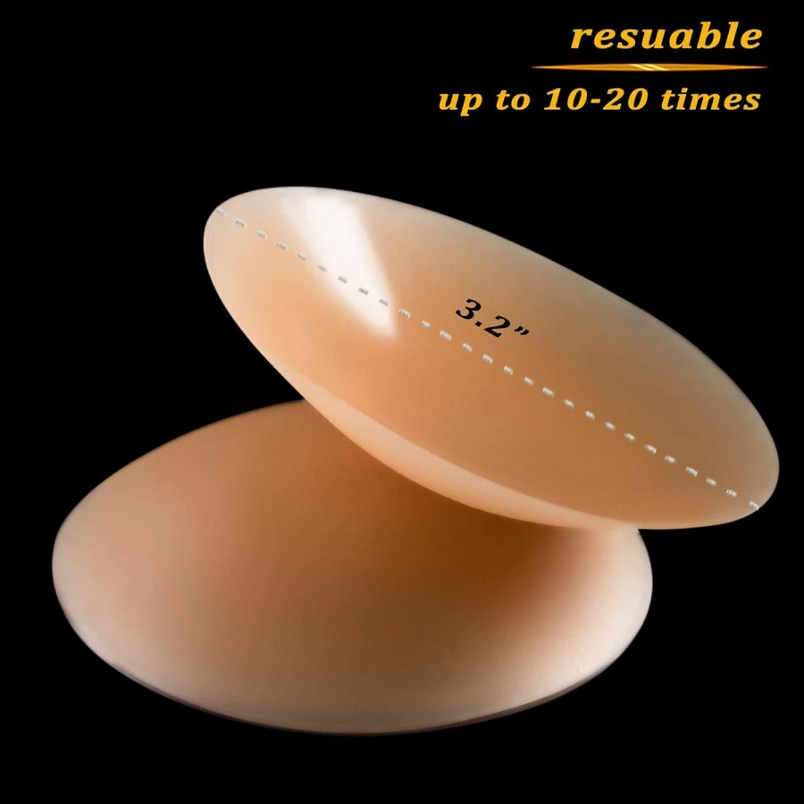 PRETTYWELL Reusable Silicone Nipple Covers for Women - Waterproof, Ultra Thin, Adhesive Pasties Petals for Comfort & Discretion