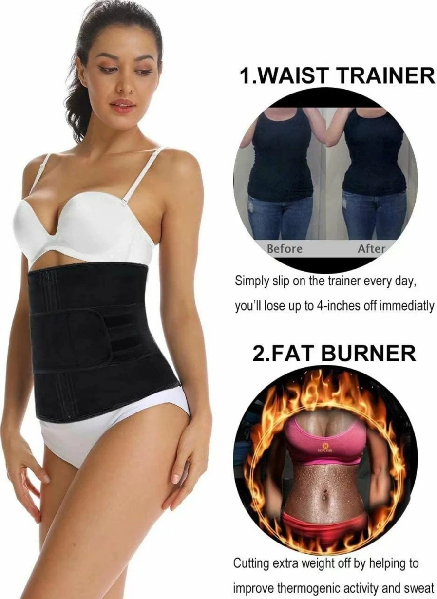 Amazon Women's Neoprene Waist Trainer Corset - Sweat-Enhancing Tummy Trimmer Belt for Body Shaping