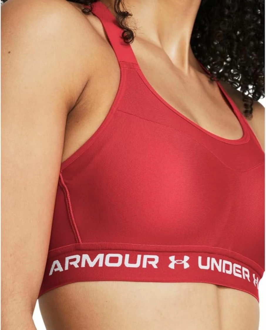 Under Armour Women's High Impact Crossback Sports Bra - Supportive Workout Top for Running & Fitness