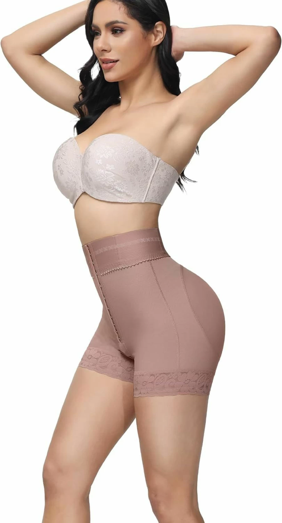 SHAPSHE High Waisted Tummy Control Shorts for Women - Butt Lifting Body Shaper Panties with Thigh Slimming Shapewear