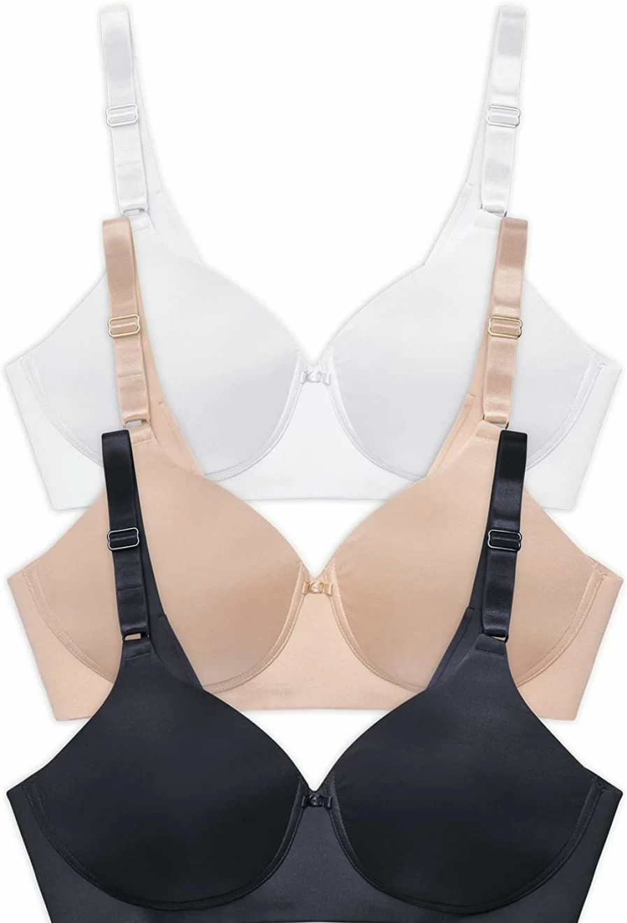 Vanity Fair Women's Full Coverage Bra 4-Way Stretch Lightly Lined Smoothing Underwire Comfort Plus Size Up to DD