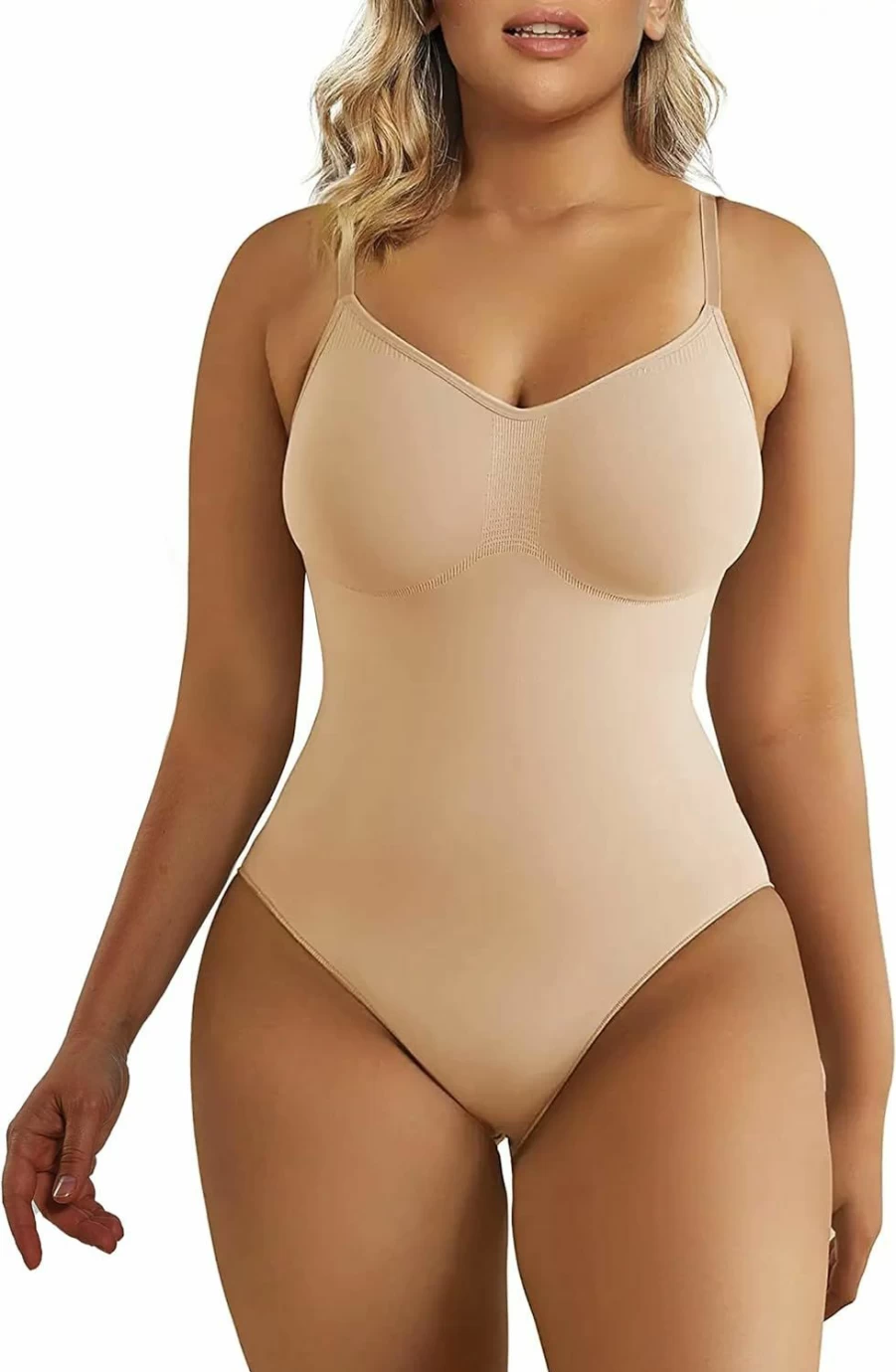SHAPERX Women's Tummy Control Bodysuit - Seamless Waist Shaper, Sculpting Shapewear for a Snatched Silhouette