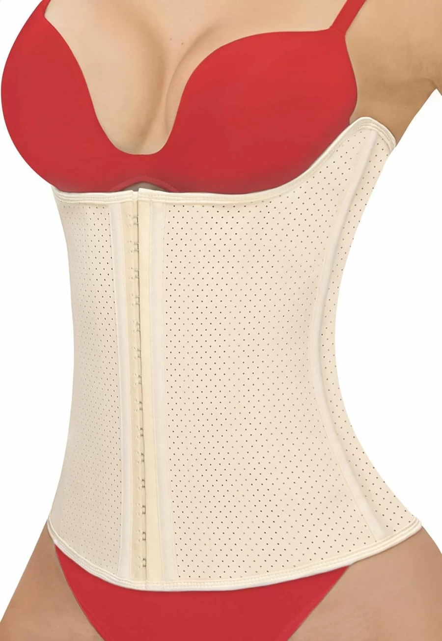LEZZARINE Waist Trainer Shapewear for Women - Tummy Control Corset, Strapless Fajas Colombianas for Cinching Waist & Abdomen