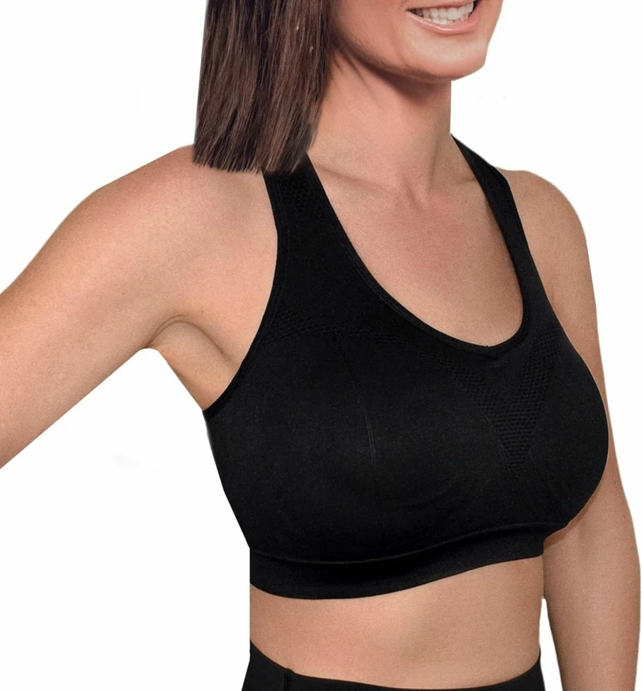 REBL High Impact Sports Bra with Permanent Sewn-In Pads for Maximum Support