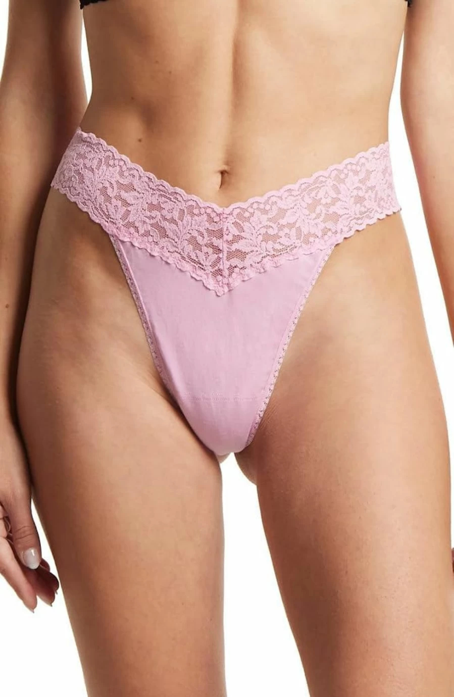 Hanky Panky Women's Supima Cotton Thong Underwear Original Rise One Size Fits 4-14 Comfortable Soft Breathable Panties
