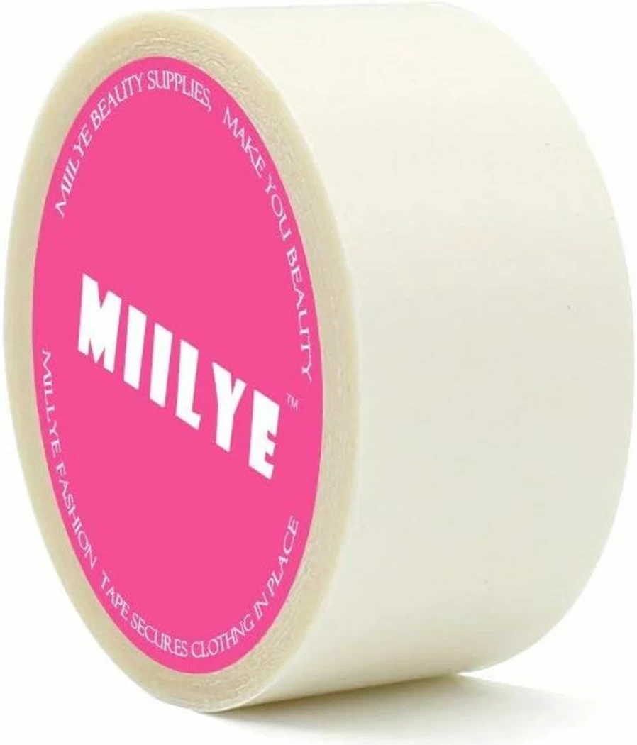 MIILYE Double Sided Fashion Tape for Skin & Clothing - 1 Inch x 29 Ft Self-Adhesive Wardrobe Tape to Secure Dresses & Fabrics