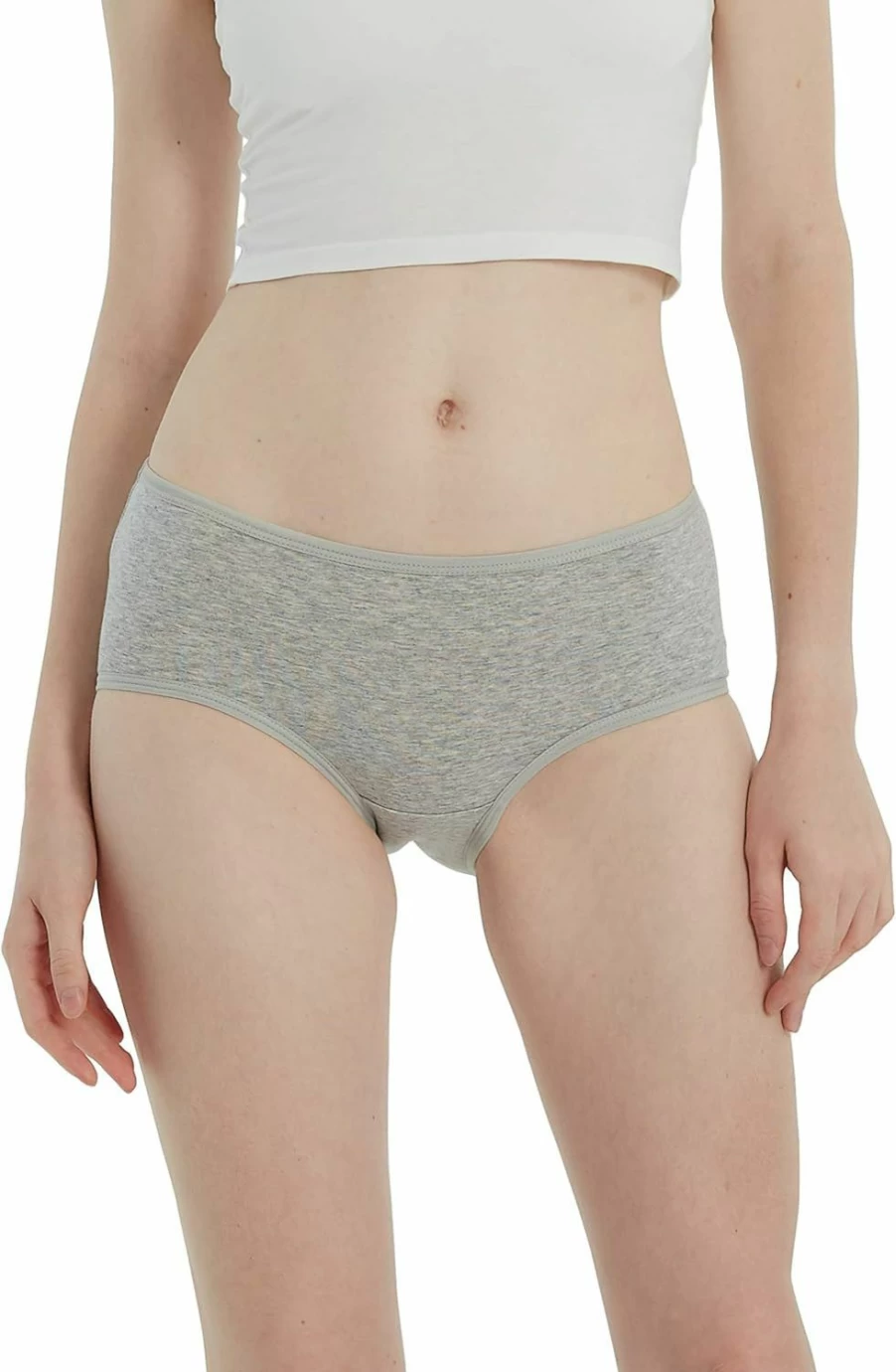 INNERSY Women's Cotton Hipster Panties 6-Pack - Breathable Comfort for Regular & Plus Size