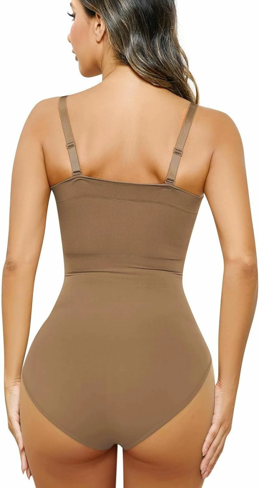 HOMETA Women's Strapless Tummy Control Shapewear Bodysuit - Seamless Sculpting Thong Tank Top Body Shaper for Smoothing & Slimming