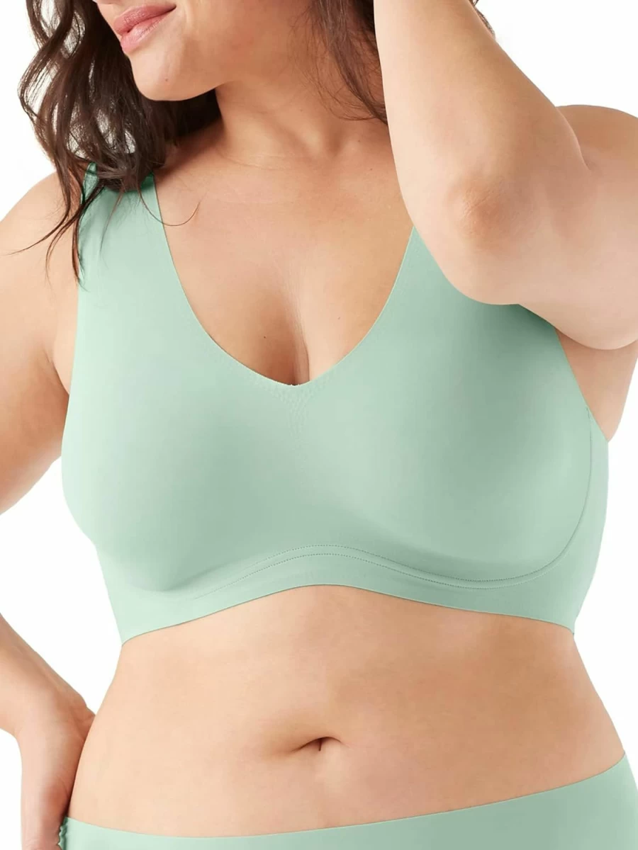 True & Co Women's True Body Lift V Neck Bra - Comfortable Supportive Wireless Bra