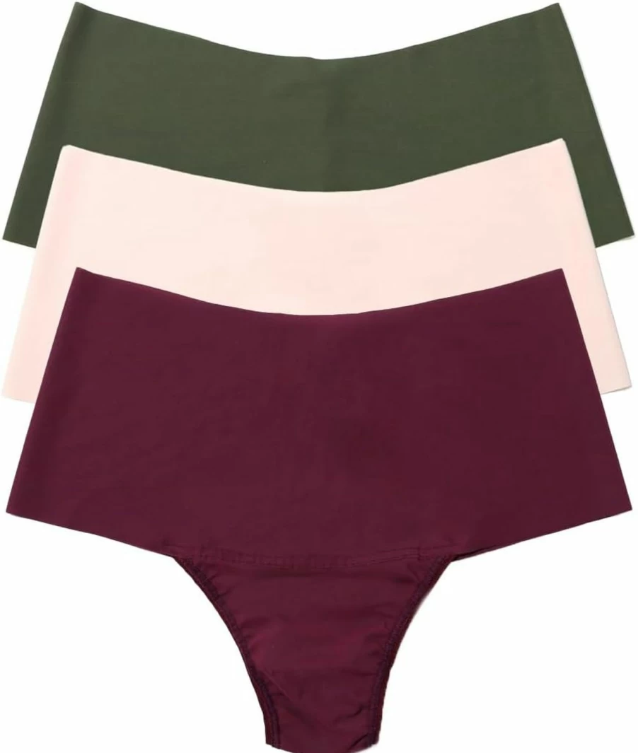 Hanky Panky Godiva High Rise Thong 3-Pack - Soft Breathable Underwear for Women