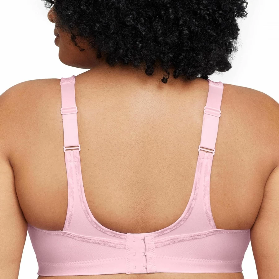 Glamorise Women's Wirefree No-Bounce Camisole Sports Bra 1066 - Comfortable Support for Active Lifestyles