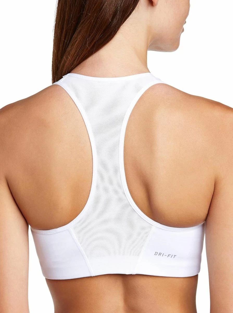 Nike Women's High-Compression Sports Bra with Swoosh Design for Support and Comfort