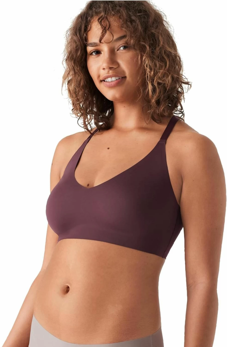 True & Co Women's True Body Lace Racerback Bra - Comfortable Triangle Bralette for Everyday Wear
