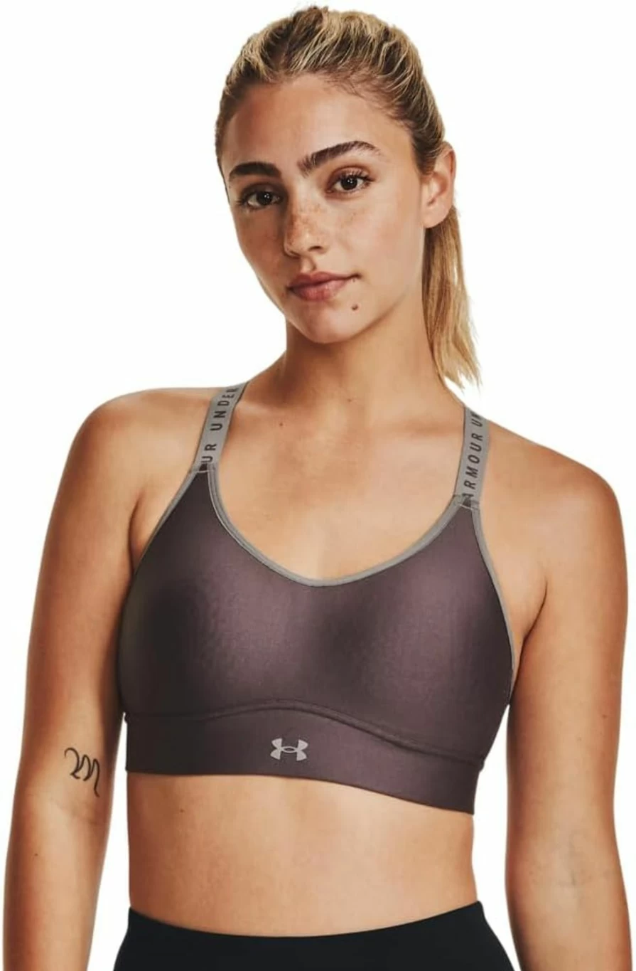 Under Armour Women's Infinity Mid Impact Sports Bra - High Support Workout Bra for Running & Training