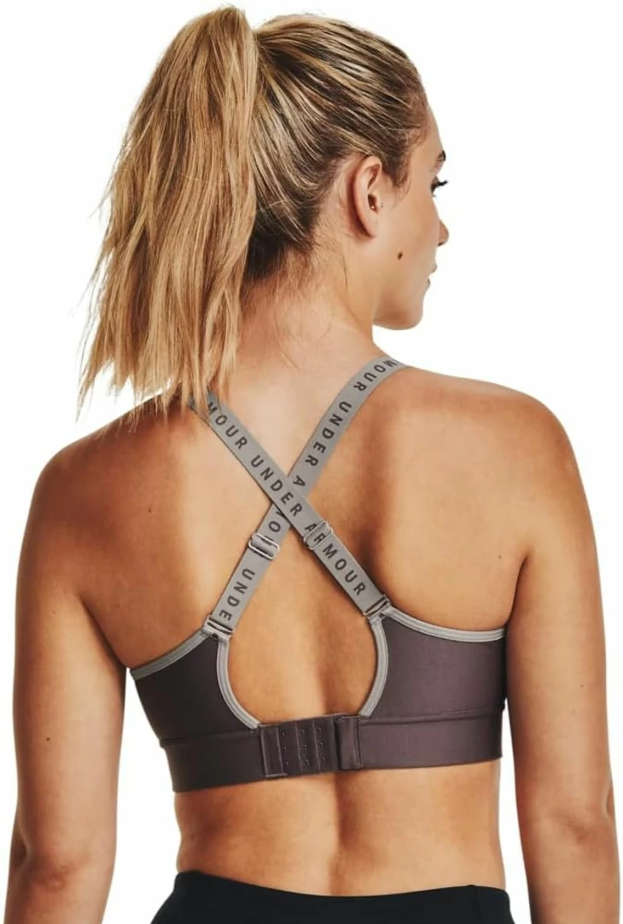 Under Armour Women's Infinity Mid Impact Sports Bra - High Support Workout Bra for Running & Training