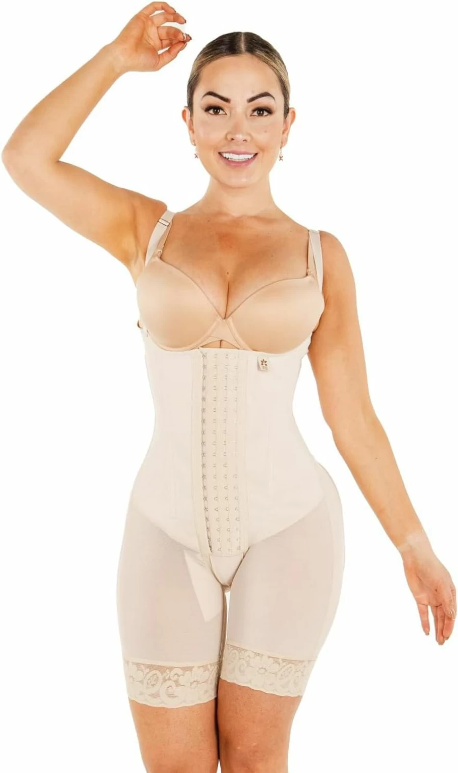 "TRIBUTO EST. 2009 Post-Surgery Faja for Women – High Compression Hourglass Shapewear with Thin Straps (No Bra)"