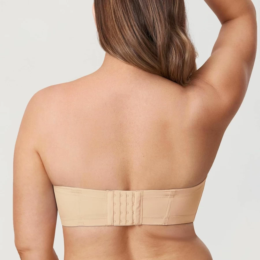 DELIMIRA Plus Size Women's Multiway Strapless Bra - Full Coverage Underwire Contour Support